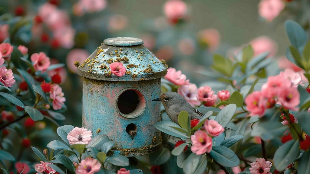 Un nichoir stratégiquement placé revitalise votre jardin